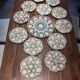 Complete oyster service in barbotine - Digoin & Sarreguemines - 13 pieces