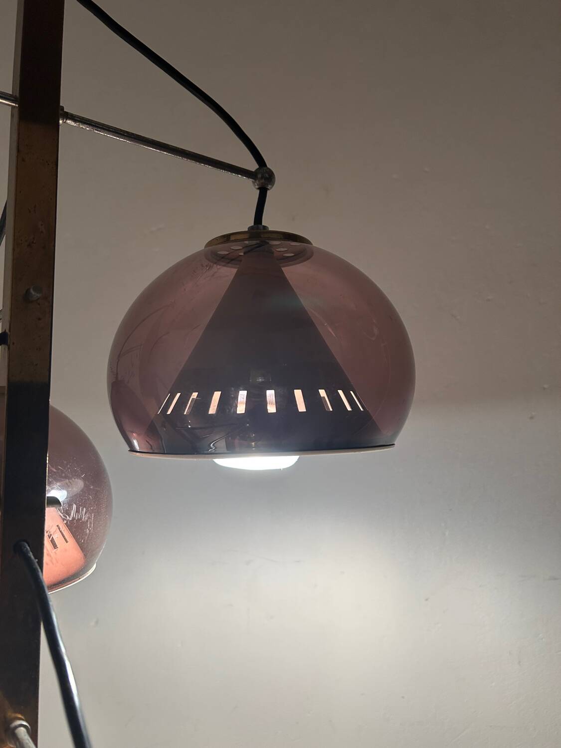 Lustre italien vintage Lamter Milano