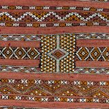 Vintage Moroccan Vegan Silk/Wool Berber Kilim 200x106 cm Kelim Rug