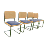 Chaises Marcel breuer simili cuir bleu