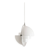 Vintage Danish Mid Century Louis Weisdorf White "Multi Lite" Pendant, 1960s