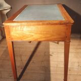 Yellow wooden writing table