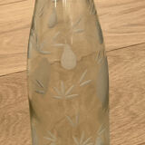Bottle engraved pears