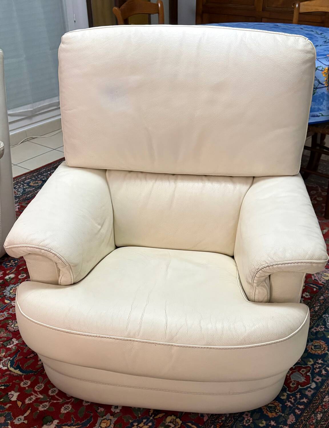 Leather armchairs