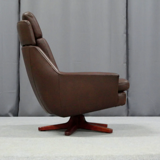 Leather ottoman chair, 1970