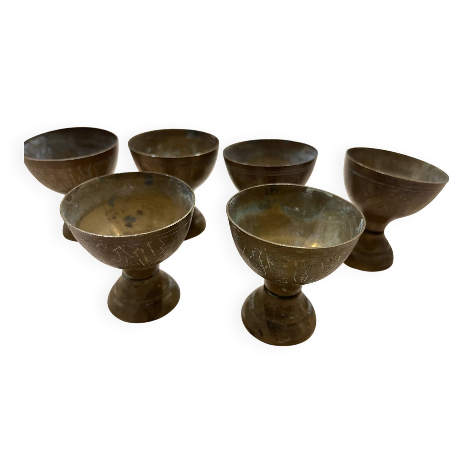 Brass egg cups