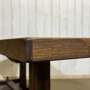 Table style monastère en orme, années 1970