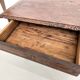 Small carved oak writing table, 19th century