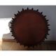 Golden wooden sun mirror, France, 1980, 70cm