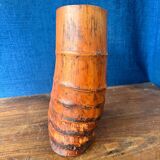 Pot à pinceaux en bambou sculpté. Chine, dynastie Qing, XIXe siècle