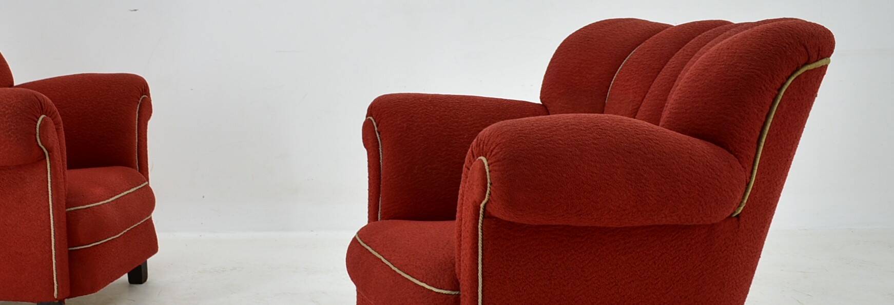 Set of Two Design Art Deco, Club Armchairs, 1935s
