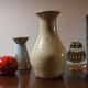 Pyrite sandstone vase by Jean Migeon in La Borne, 60s