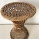 Tabouret en rotin et cannage forme tabouret Tam tam