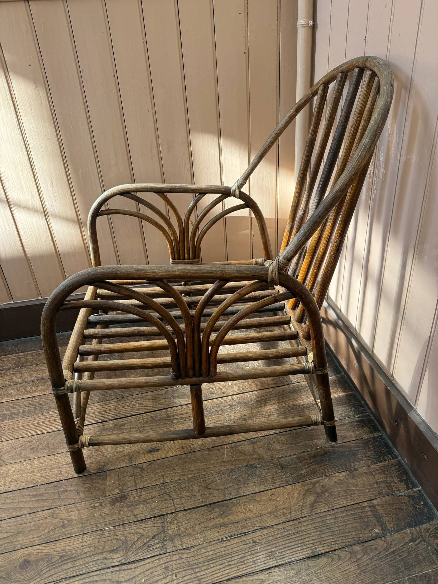Rattan armchair