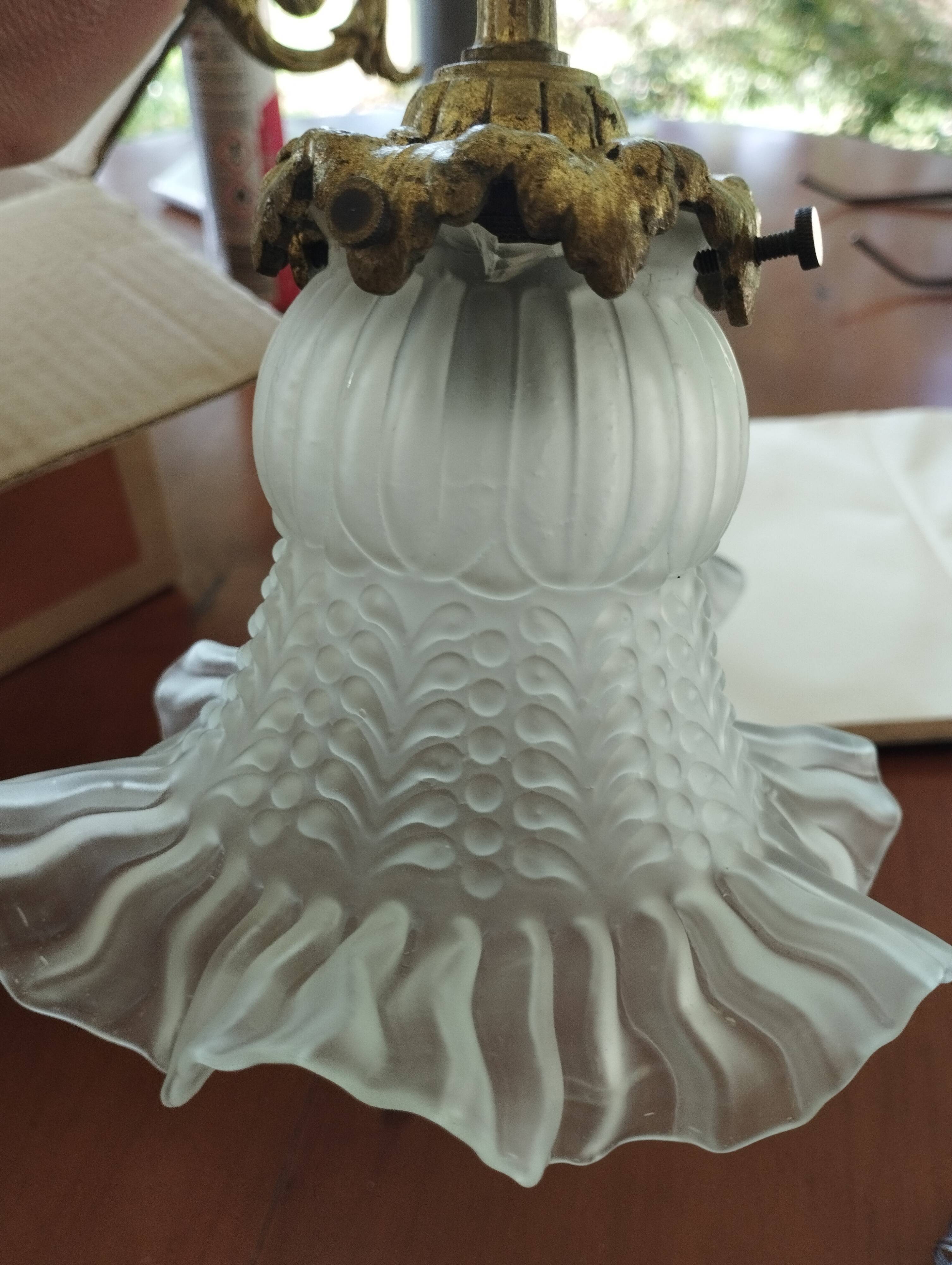 Pair of tulip wall lamps