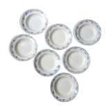 Set of 7 soup plates n°64 Moulin des Loups et Hamage