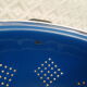Vintage blue enamelled strainer