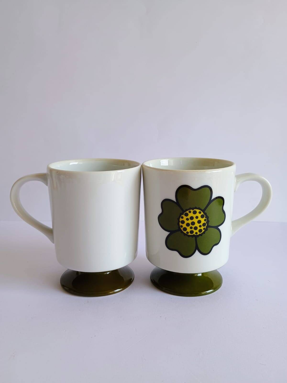 Two seventies flower mazagrans from the 70s
