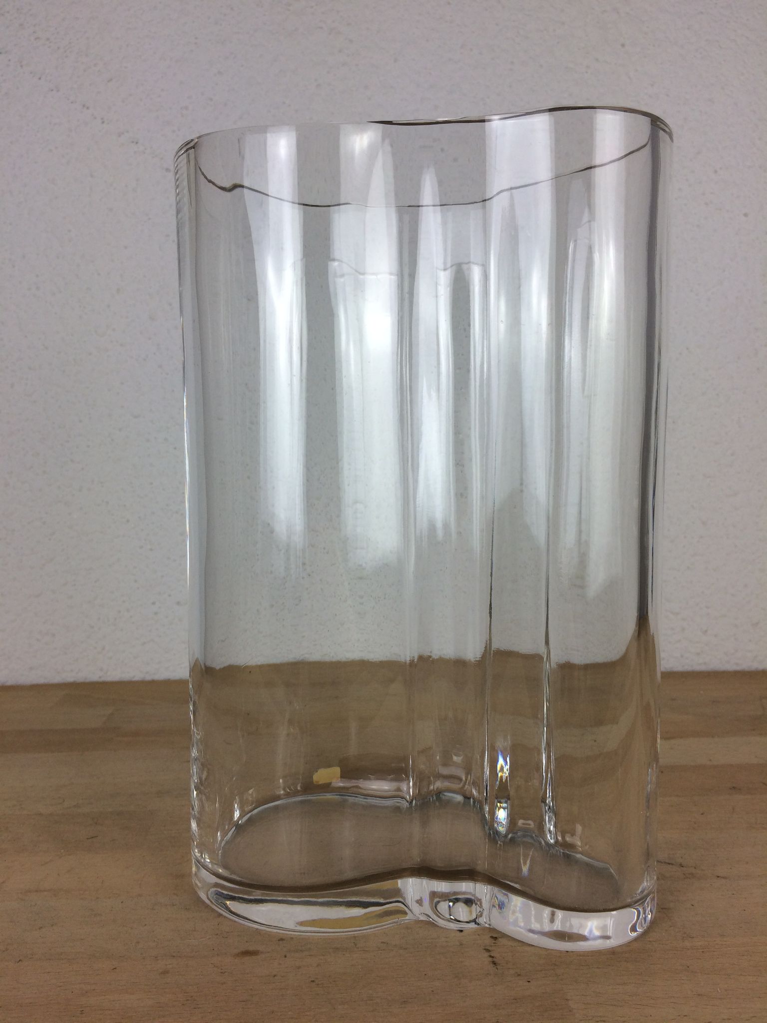 Vase Orrefors in crystal 27 cm, Scandinavian