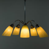Mid-century 5-flamming chandelier, 1950s