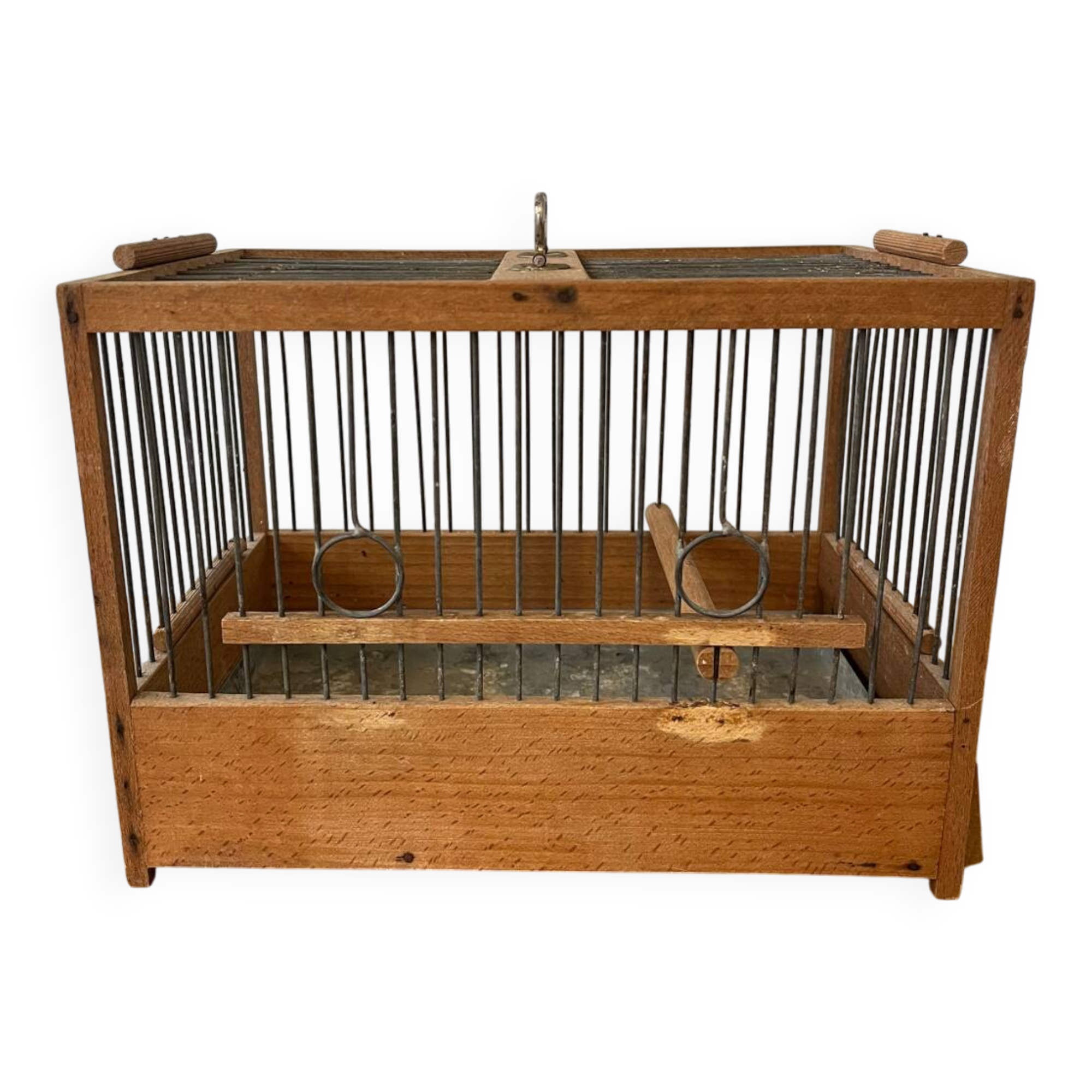 Antique wooden bird cage