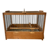 Antique wooden bird cage