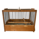 Antique wooden bird cage