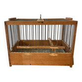 Antique wooden bird cage
