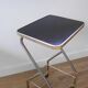 Tablette de style industriel en acier et plateau bois