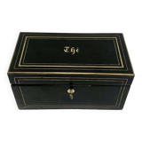 Boîte à thé Napoléon III en palissandre