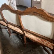 Canapé style Louis XV fin XIX ieme à entretoise