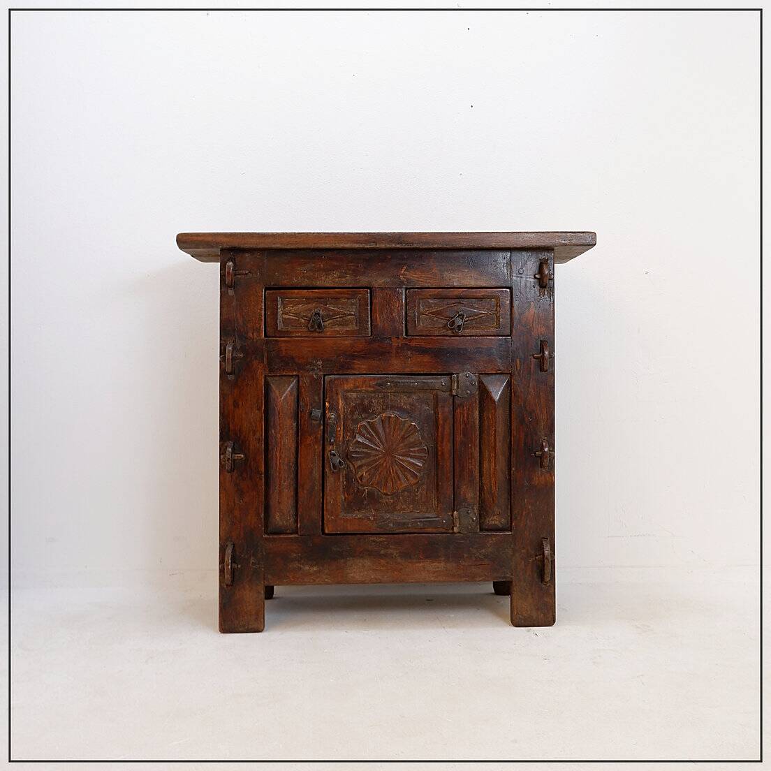 20th Century Spanish Rustic Sideboard - 2 Drawers