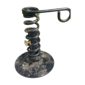 Cellar rat / candle holder "said pig's tail" in twisted iron 50s/60s complete
