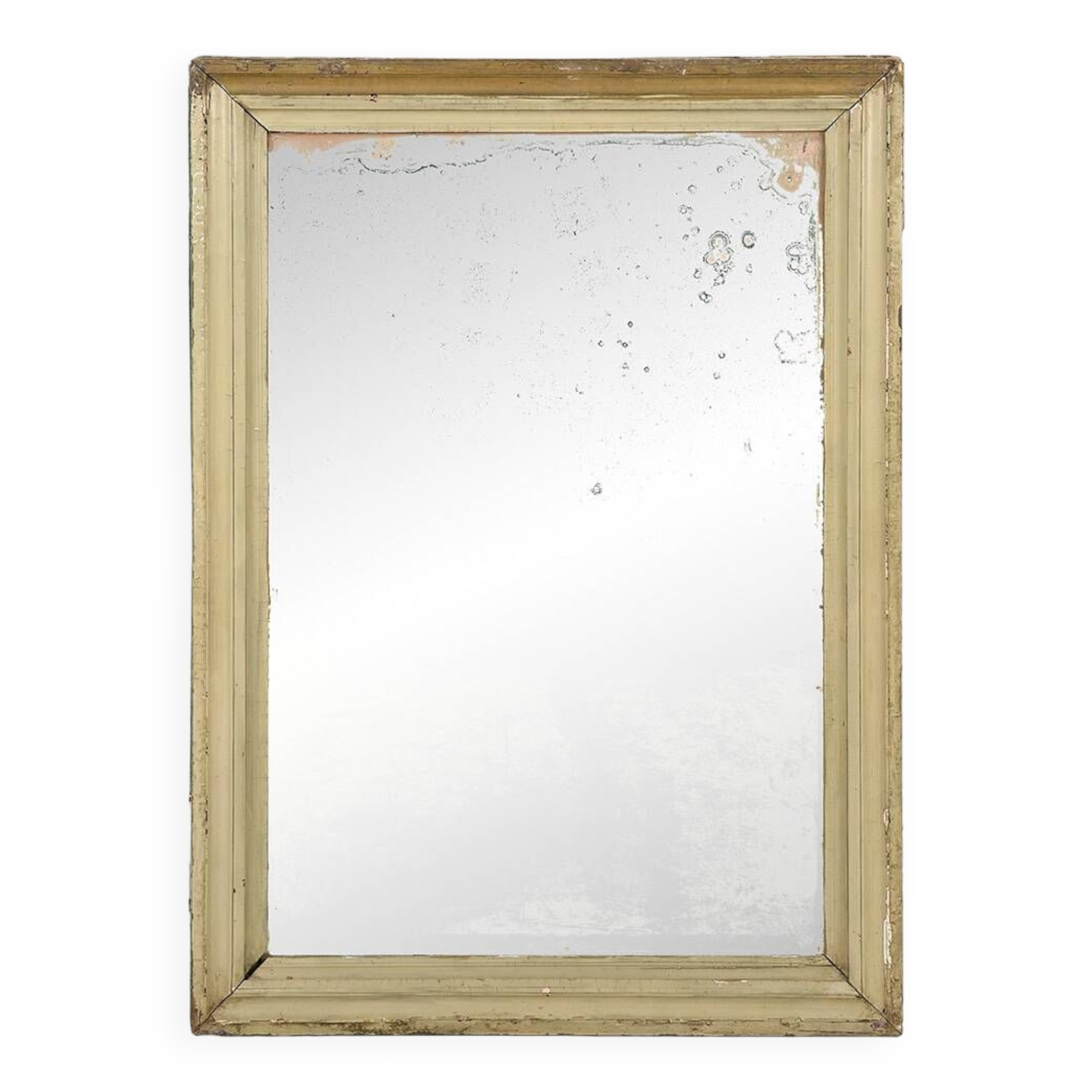 Miroir à encadrement en bois massif