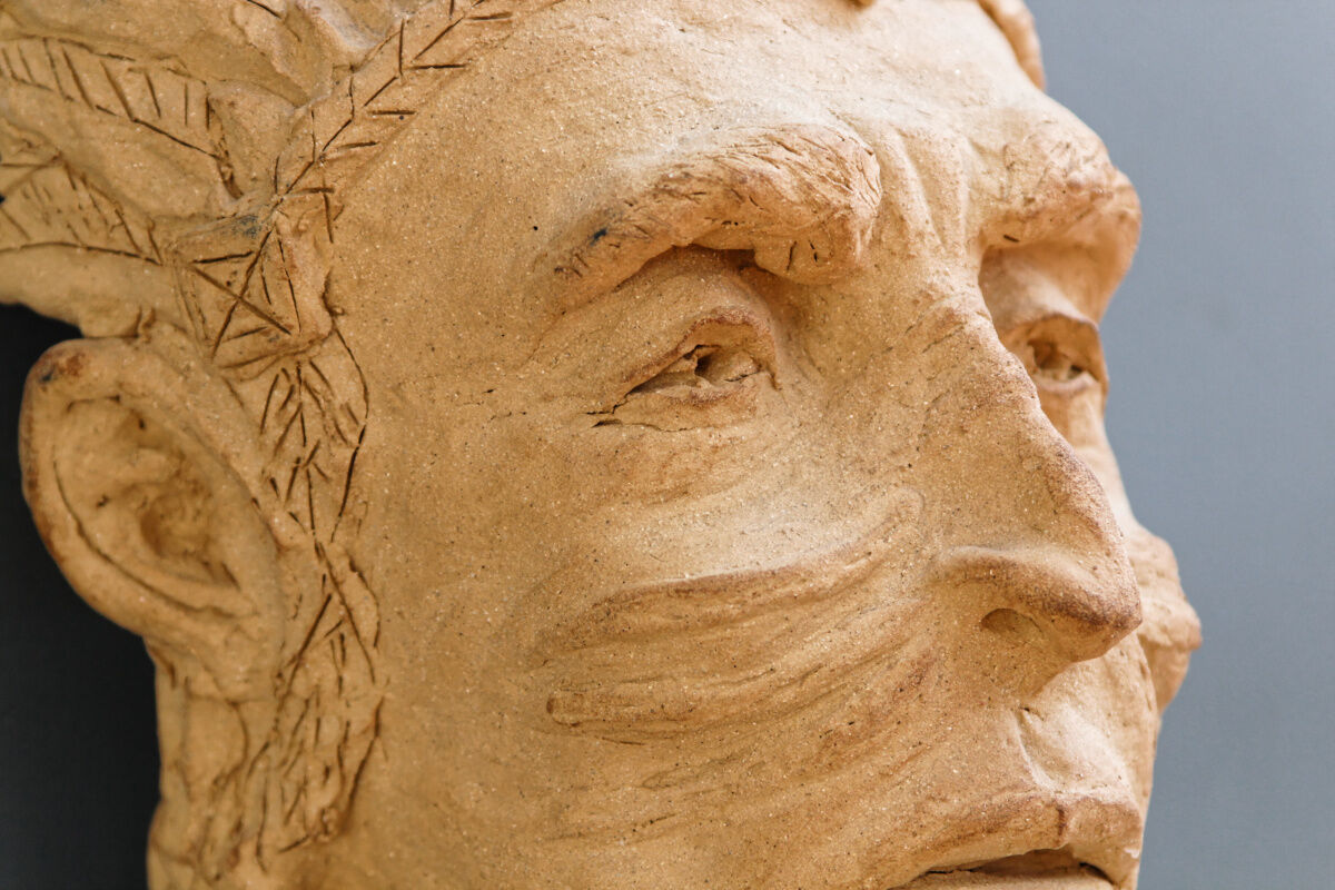 Terracotta Indian mask