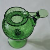 Bougeoir ou lampe à huile en verre soufflé Biot