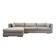 Grey corner sofa, Scandinavian design, 00s
