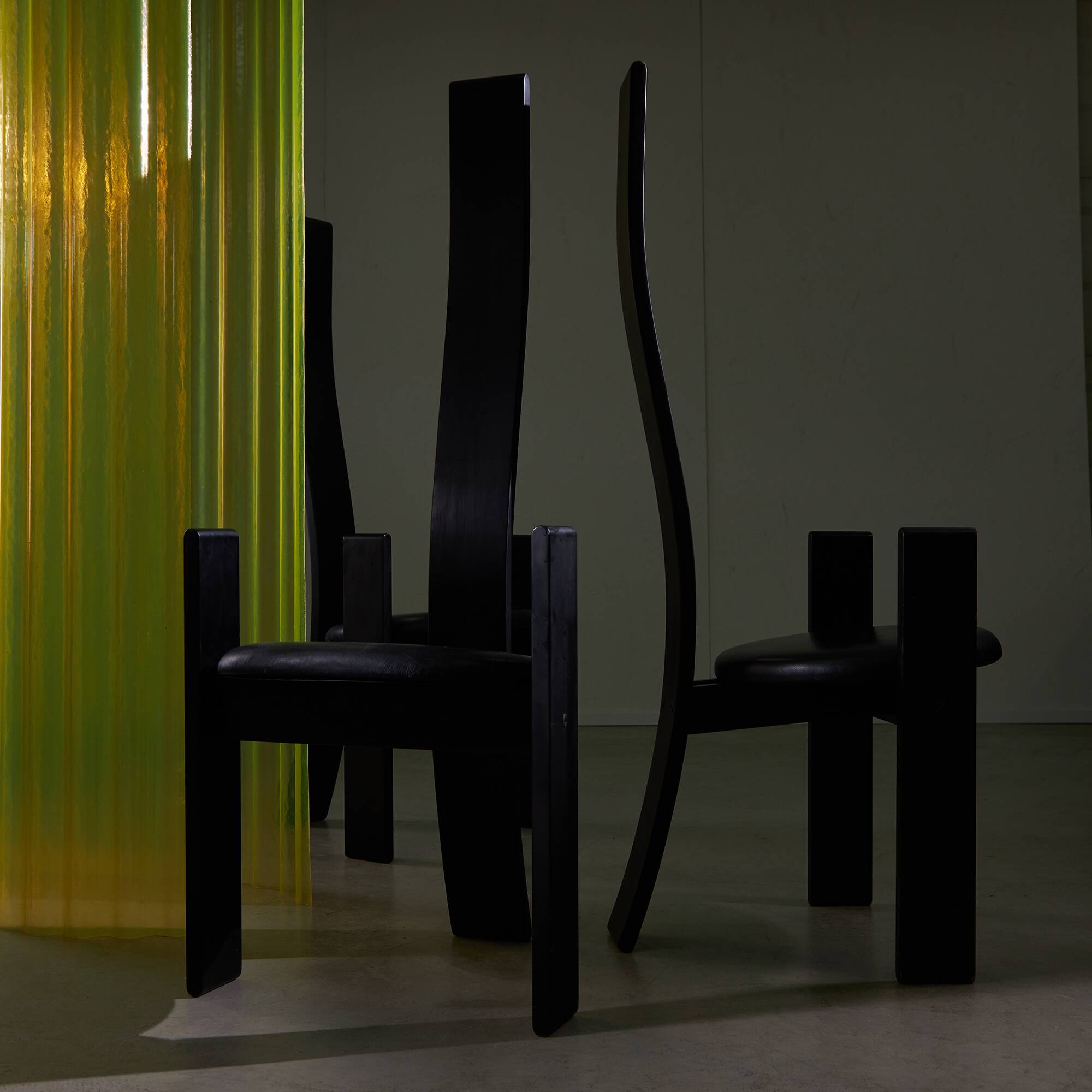 Set of Golem Chairs by Vico Magistretti for Poggi Pavia, 1968