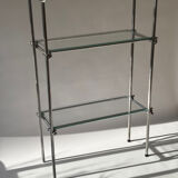 Minimalist bookshelf, Italian design 1970.