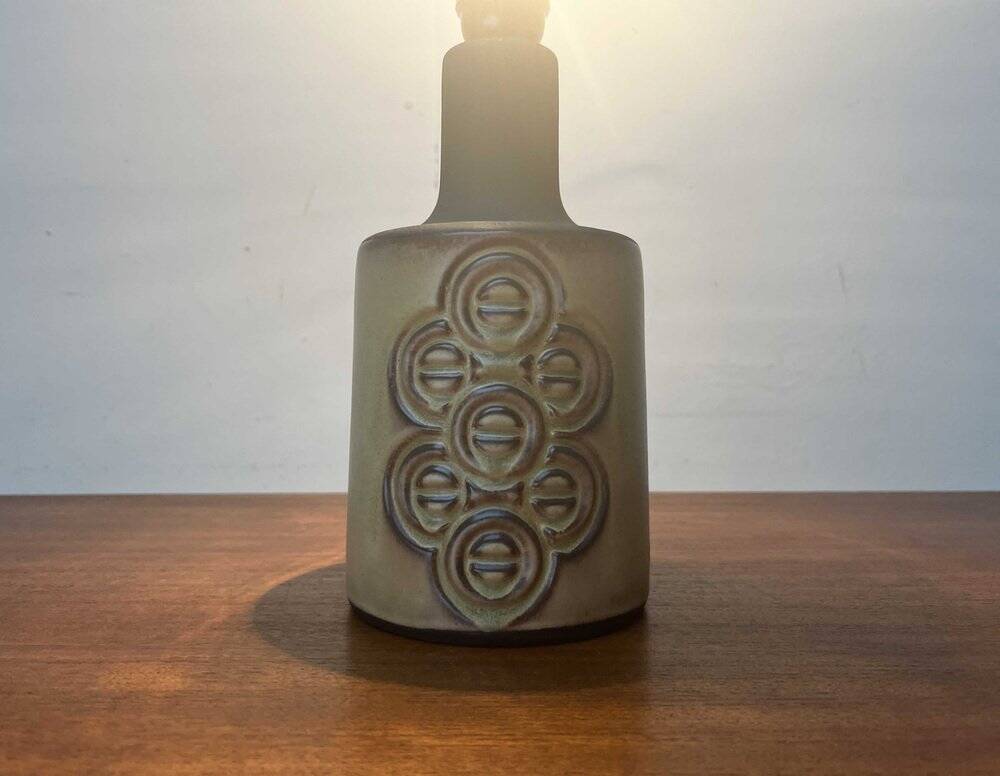 Mid-century Danish studio ceramic table lamp by Frank Keramik, 1960s.