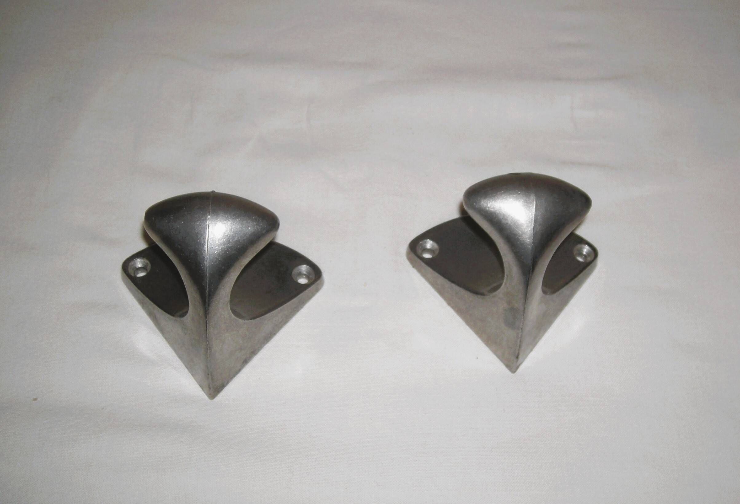 pair of industrial coat racks from the 1950s