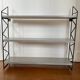 Vintage wood and metal shelf
