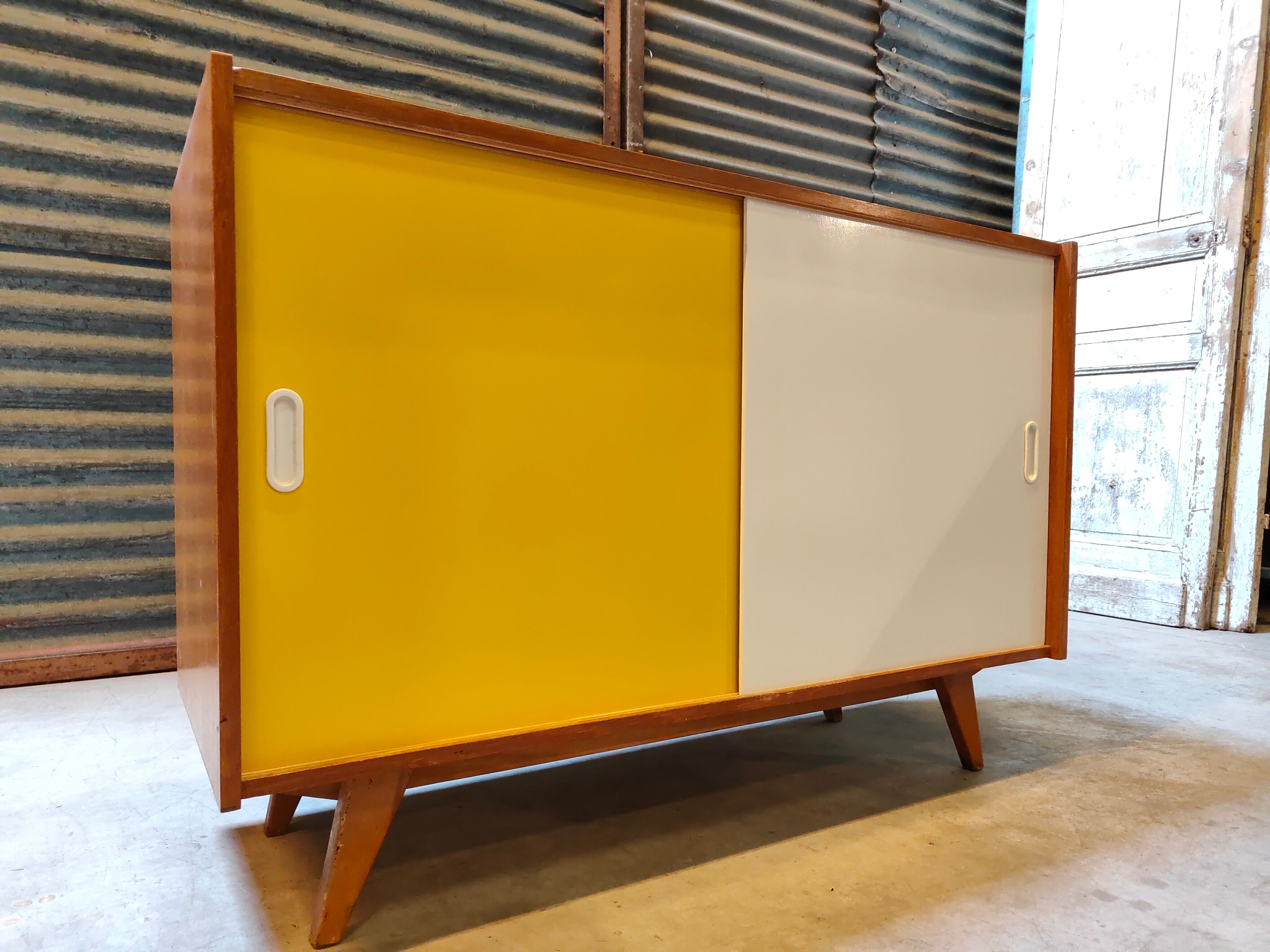 Buffet U 452 Yellow by Jiri Jiroutek for Interier Praha 1960