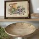 Patinated ironware compote dish, antique fruit bowl.