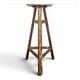Sculptor's stool in oak, mid-20th century.