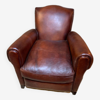 Leather club chair