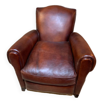 Leather club chair