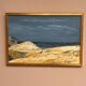 Swedish Oil on Canvas – “Seascape” by T.J. – Signed – Vintage & Framed