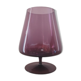 Vintage Ingrid Glashütte purple glass bowl – 70s modernist design