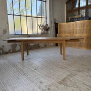 Table de ferme extensible en chêne massif